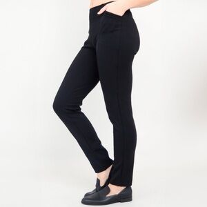 NWT Tall Stretch Modal Trouser BLUE SKY Nadia Black Skinny Pant Quiet Luxury